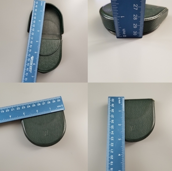 LOUIS VUITTON Beautiful mini monnaie boite coin case Taiga Leather/Germa… - Picture 9 of 16